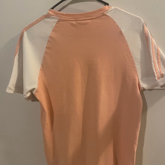 Women Adidas pink and white top Size S - Picture 3 of 3